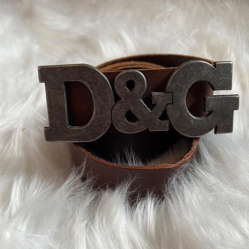 D&G Brown Leather Belt
